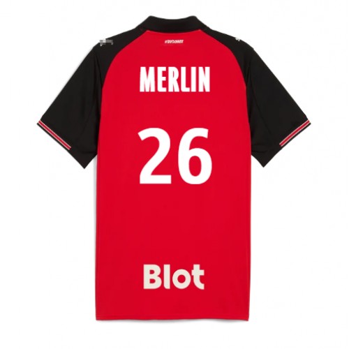 Stade Rennais Quentin Merlin #26 Hemmatröja 2025-26 Kortärmad Stade Rennais Quentin Merlin #26 Hemmatröja 2025-26 Kortärmad